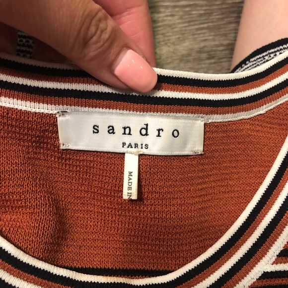 Fitted stripe knit dress - Picture 3 of 4